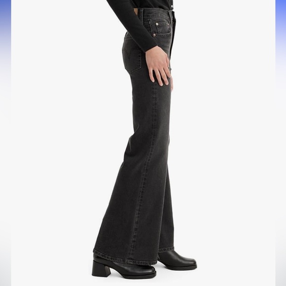 Levi's Women's Straight Leg Jeans in Charcoal - Picture 12 of 12